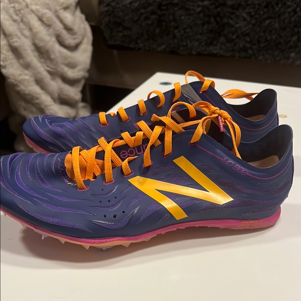 New Balance Purple and Orange Track Shoes